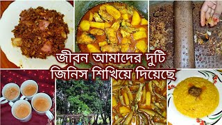 বৃষ্টির দিনে মজার রান্না কাচকি শুটকি ভর্তা ও আলু দিয়ে পাঙ্গাস মাছের ঝোল Home village blog