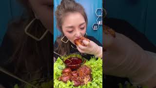 ASMR | China , eating fast  , Nooldes