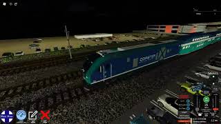 Driving North county's transit district's Coaster train on Roblox