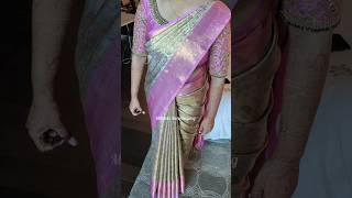 A Perfect Saree Drape #bride #wedding #chennaidrapist #mettildasareedraping #chennai #bestdrape