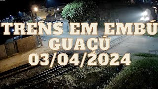 Trens em Embú Guaçú (03/04/2024