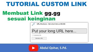 Cara membuat link gg.gg sesuai keinginan | link Google Form menjadi gg.gg