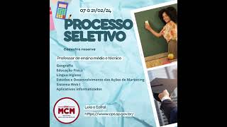 Processo seletivo 2024