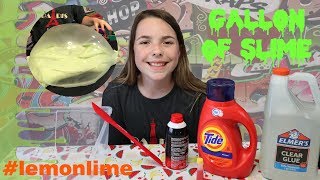 Making a Gallon of Slime Dad makes Slime bubbles