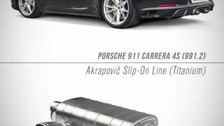 PORSCHE AKRAPOVIČ EXHAUSTS