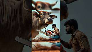 brave cow #youtubeshorts #cow