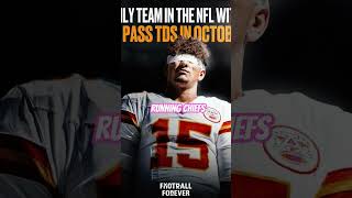 Kansas City Chiefs is the only NFL team to not score a passing TD in October #wilomane #NFL #shorts