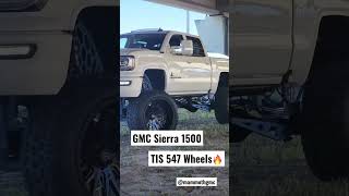 Lifted GMC Sierra 1500 on TIS 547s #gmcsierra #shorts