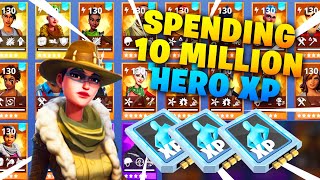 Spending 10 Million Hero XP Fortnite Save The World