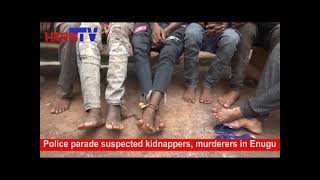 Police parade 92 suspected kidnappers, arsonists, murderers, cultists in Enugu...@herotvng