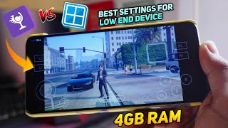 Winlator vs Horizon Emu - Low End Device | Best settings For GTA5 | 4GB RAM