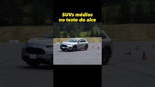 SUVs médios no teste do alce (manobra de esquiva)