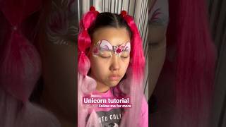 Unicorn tutorial #facepainting #facepaint #tutorial #drawing #unicornlovers #tutorials #unicorn