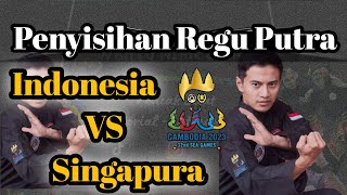 Sea Games XXXII Cambodia Regu Putra Indonesia VS Singapura | Penyisihan