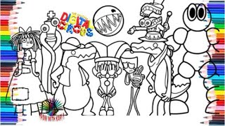 The AMAZIND DIGITAL CIRCUS New Coloring Pages / How to Color New Characters from Episode 2