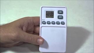 Utilitech Digital Wall Switch Timer How to program for a one time off