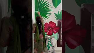 #shorts #wallpainting #wallpaintingideas #handmade #trending #viral #viralshorts