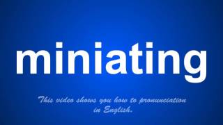 the correct pronunciation of minidisks in English.