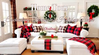 Christmas Home Tour  Enchanting Farmhouse Holiday Decor