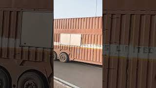 Mahindra Blazo Tractor Trailer hauling Car Container #trucks #youtubeshorts #trending