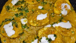 Egg Malai curry/Egg Malai Masala/Egg Curry/Egg Masala curry in telugu/Simple Egg Malai Resepi