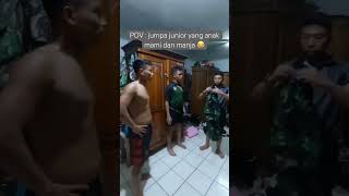 Tak bahaya tak 🤣 #seniorjunior #keras #trending #tentara #military #komando #jayaselalu #fypシ゚viral