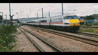 82223 & 91107 Skyfall (Bond, James Bond) heading through Peterborough to London King's Cross.