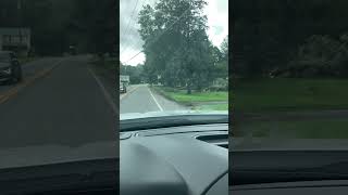 Wind Damage East Phalasia New YOrk from remnants of Hurricane Debby