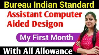 BUREAU INDIAN STANDARDS Assistant COMPUTER AIDED DESIGON First Month  Salary slip 💥 DA HRA TA All