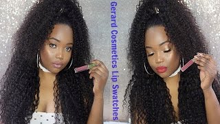 Gerard Cosmetics Lip swatches |  Hydramattes, Lipsticks & Lipgloss (dark skin)