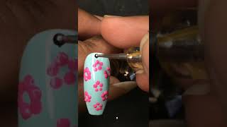 #shorts Easy Floral Nail Art Design for Beginners 2021🏵️🌺❤️| New Nail Art 2021| No Tool Nailart