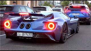 Supercars in Monaco 2023 #6-Stirling Moss, F8 N-Largo, Ford GT, Diablo, F12 TDF, SVJ, Carrera GT,918