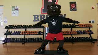 Bruno visits Nelson Fitness Center