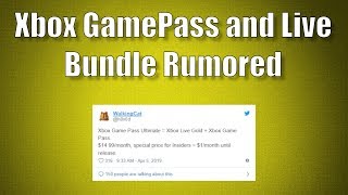 Xbox Live and Game Pass Bundle Rumored