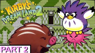 retro world | Kirby Dreamland 2 {Gameboy} level 2 big forest playthrough | KIRBY DIVE SPIKE!