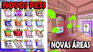 TUDO SOBRE A NOVA ATUALIZAÇÃO DO PET SIMULATOR 99 - NOVOS PET E NOVAS ÁREAS - ROBLOX