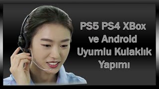 PS5, PS4, XBox ve Android Uyumlu Konuşma Sohbet Kulaklığı Yapma