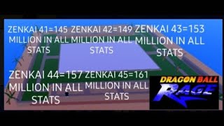 Dragon Ball Rage Zenkai Requirements up to Zenkai 45