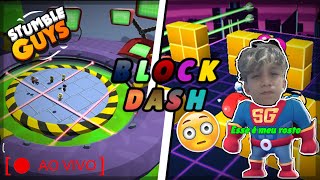 Stumble Guys Block Dash INFINITO-Ao vivo, Com Os Escritos. #150