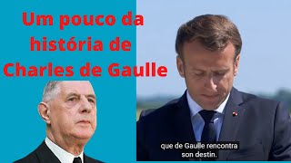 Homenagem de Macron a Charles De Gaulle e história de De Gaulle contada em francês. curso de francês