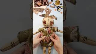 I Make Weird Dolls With Button Eyes #handmade