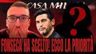 NOTIZIA URGENTE! 🚨 FONSECA L’HA CHIESTO! ECCO LA PRIORITÀ DEL MILAN 🫡