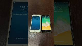 iPhone 6 on iOS 8 vs iPhone 6s on iOS 12 boot up test #shorts #iphone6 #ios8 #iphone6s #ios12