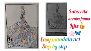 ✏️ step by step 🌸easy #mandalaart 🔥for beginners 🧿#trendingvideo #viralvideo #diy#art #support #love