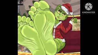 Mrs. Grinch airs out her feet