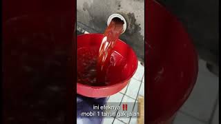 Mobil mogok‼️ BBM bercampur karat karena rangki bbm korosi #shorts #automobile #fuel #rusty