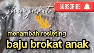 CARA MENAMBAH RESLETING BAJU BROKAT ANAK