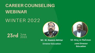 Career Counselling Webinar Winter 2022