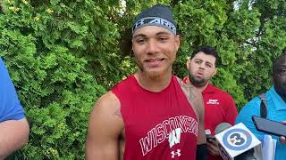 Wisconsin wide receiver Bryson Green thriving early on during fall camp