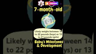 7 MONTH OLD BABY MILESTONE AND DEVELOPMENT l NEWBORN #Shorts